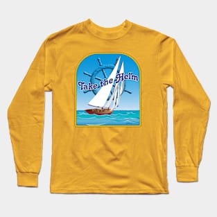 Sailing Helm Long Sleeve T-Shirt